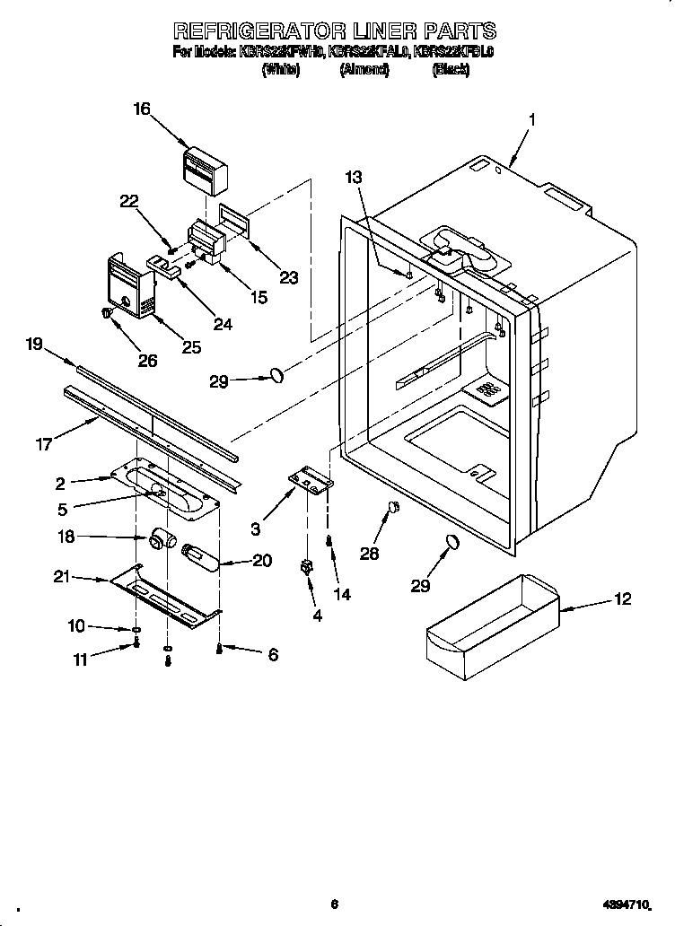 Refrigerator liner