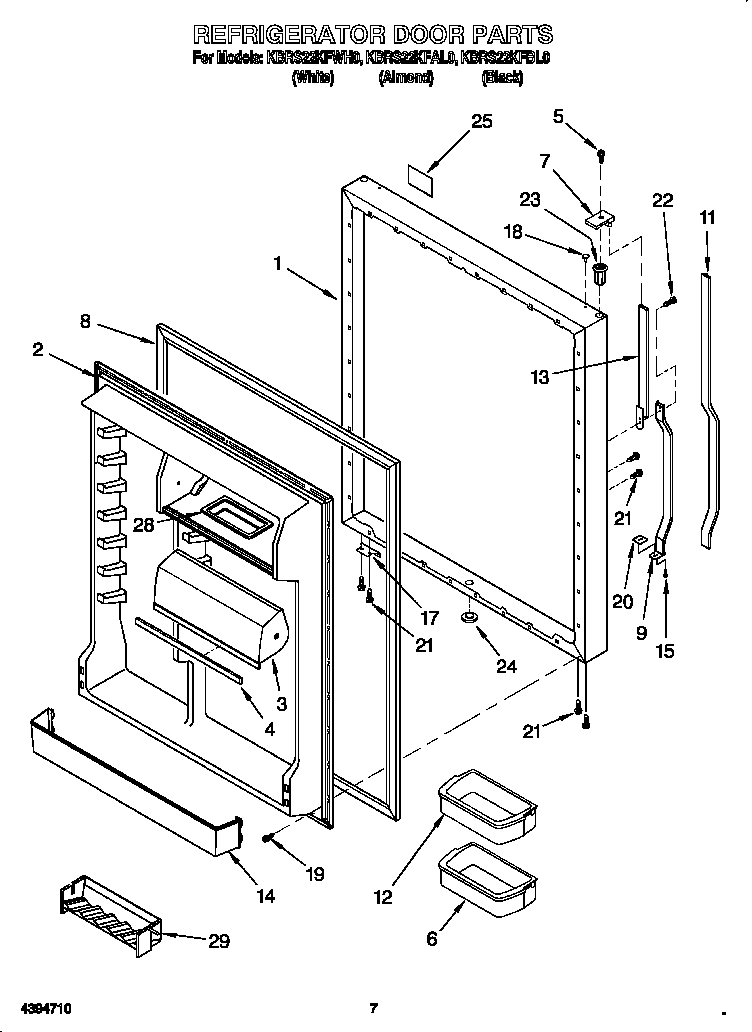 Refrigerator door