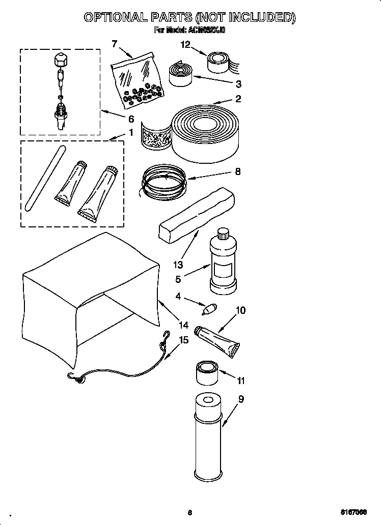 Optional parts (not included)