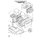 Whirlpool SB160PEEB8 door and drawer diagram