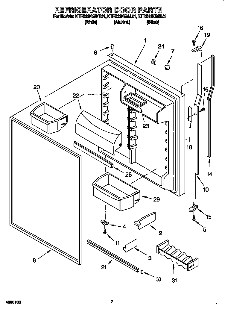 Refrigerator door