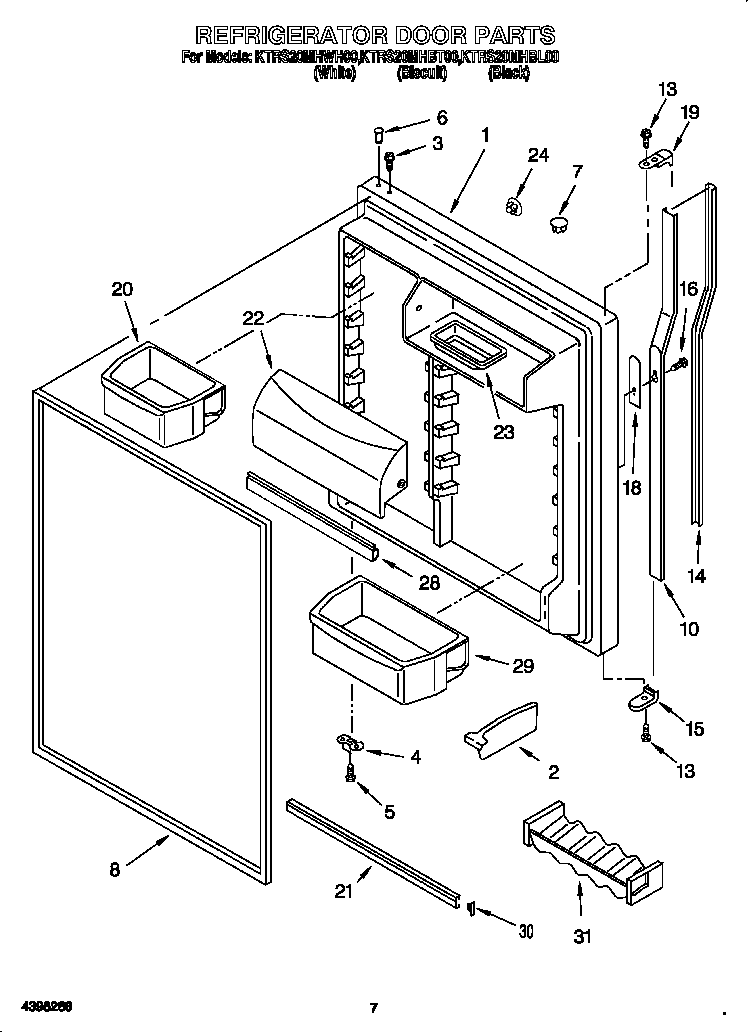Refrigerator door
