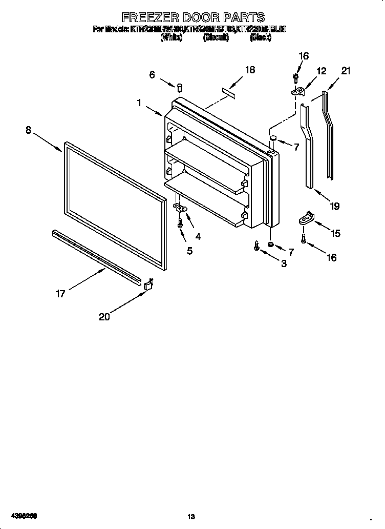 Freezer door