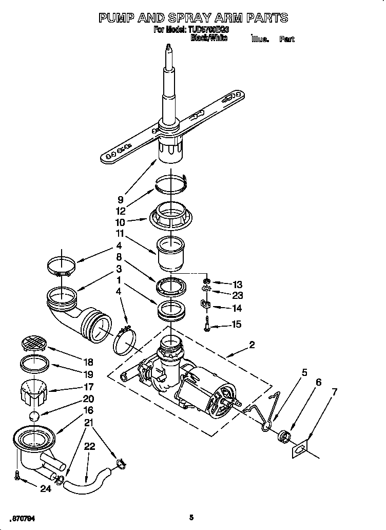 PUMP AND SPRAYARM