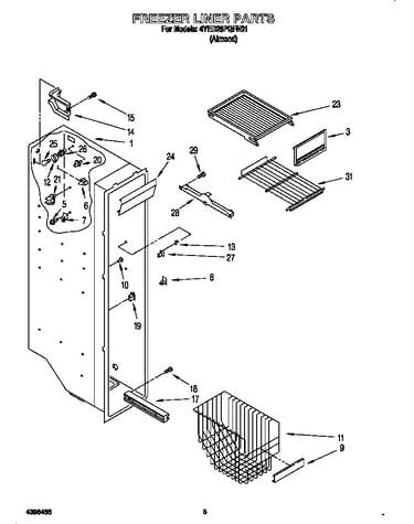 Freezer liner