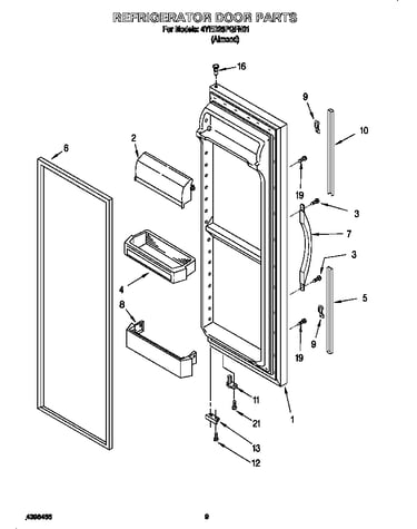 Refrigerator door