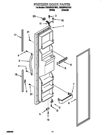 Freezer door