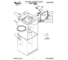 Whirlpool LSW9245EQ0 top and cabinet diagram