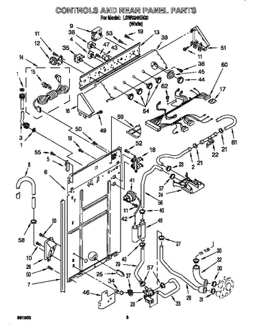 Control and rear panel