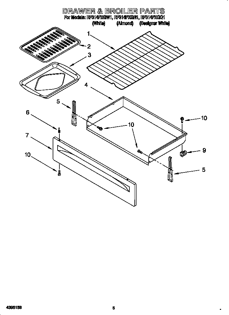 Drawer and broiler
