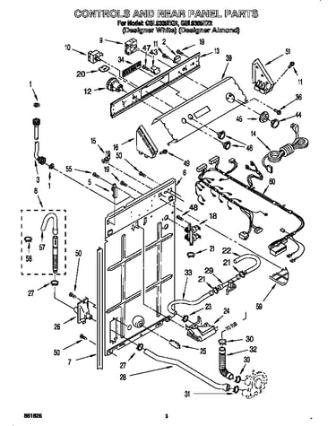 Control and rear panel