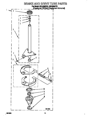 Brake and drive tube