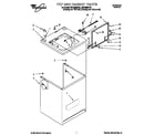 Whirlpool GSL9365EQ0 top and cabinet diagram