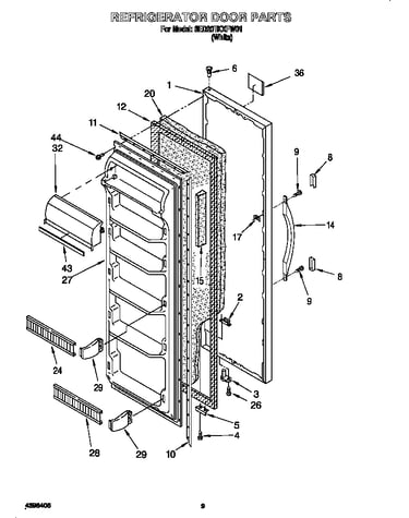 Refrigerator door