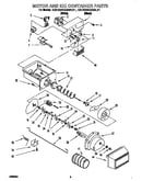 Motor and ice container