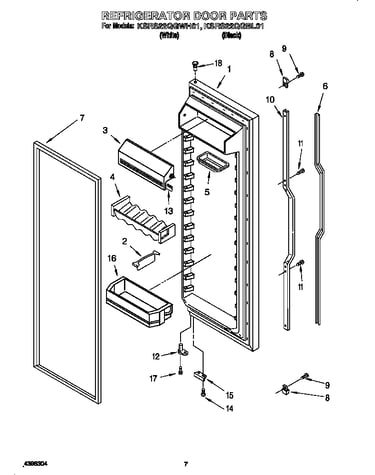Refrigerator door