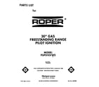 Roper FGP310VW2 cover diagram