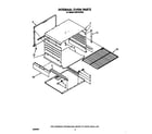 Roper FGP310VL2 oven, internal parts diagram