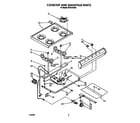 Roper FGP310VL2 cooktop and manifold diagram