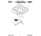 Whirlpool GR399LXGZ0 cooktop diagram