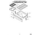 Whirlpool GR399LXGQ1 drawer and broiler diagram