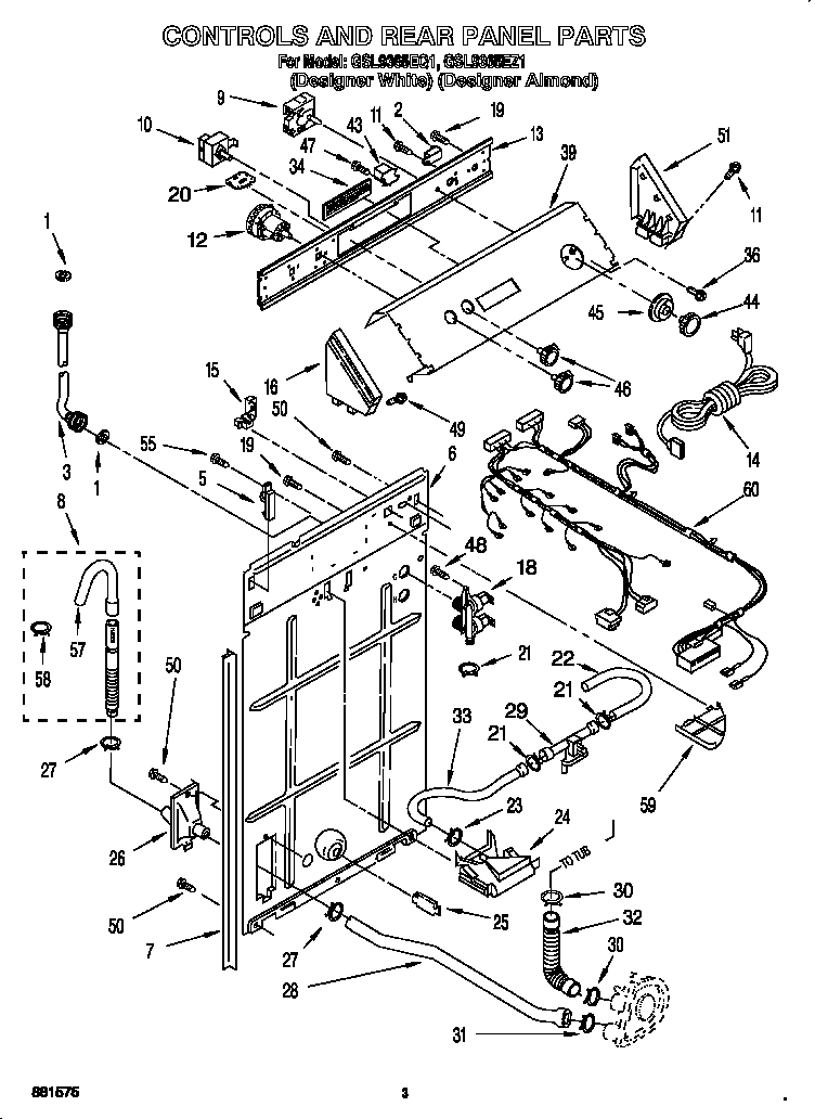 Controls and rear panel