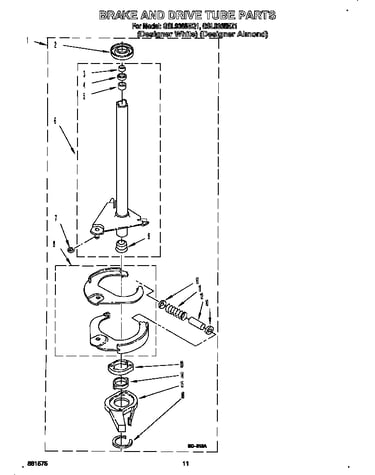 Brake and drive tube