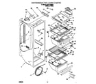 Whirlpool 3XART720F02 refrigerator liner diagram