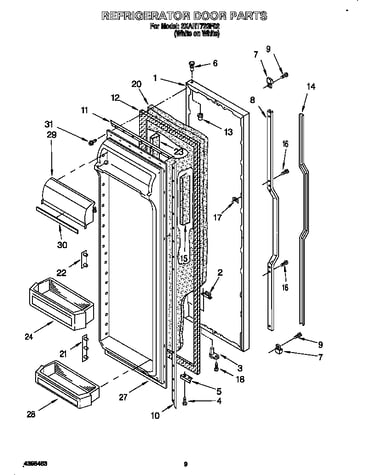 Refrigerator door