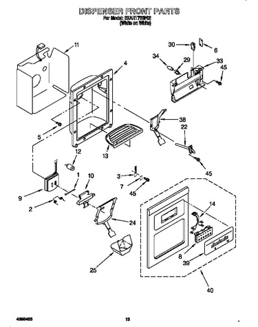 Dispenser front
