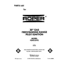 Roper FGP310VL3 cover diagram