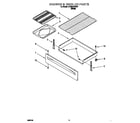 Whirlpool RF354BXGW1 drawer and broiler diagram