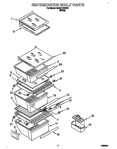 Refrigerator shelves