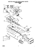 Motor and ice container