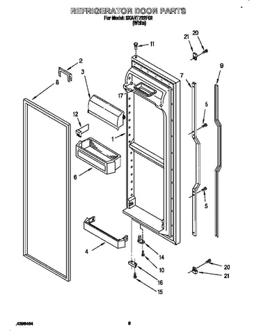 Refrigerator door