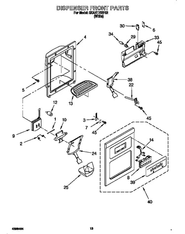Dispenser front