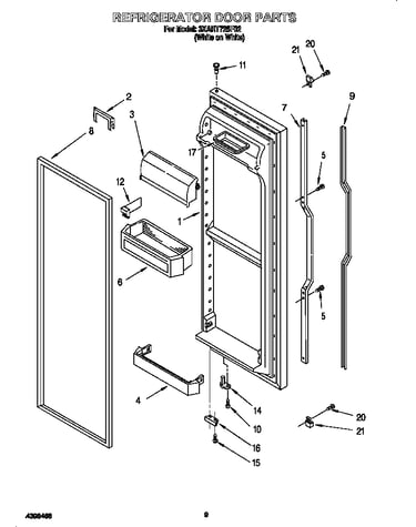 Refrigerator door