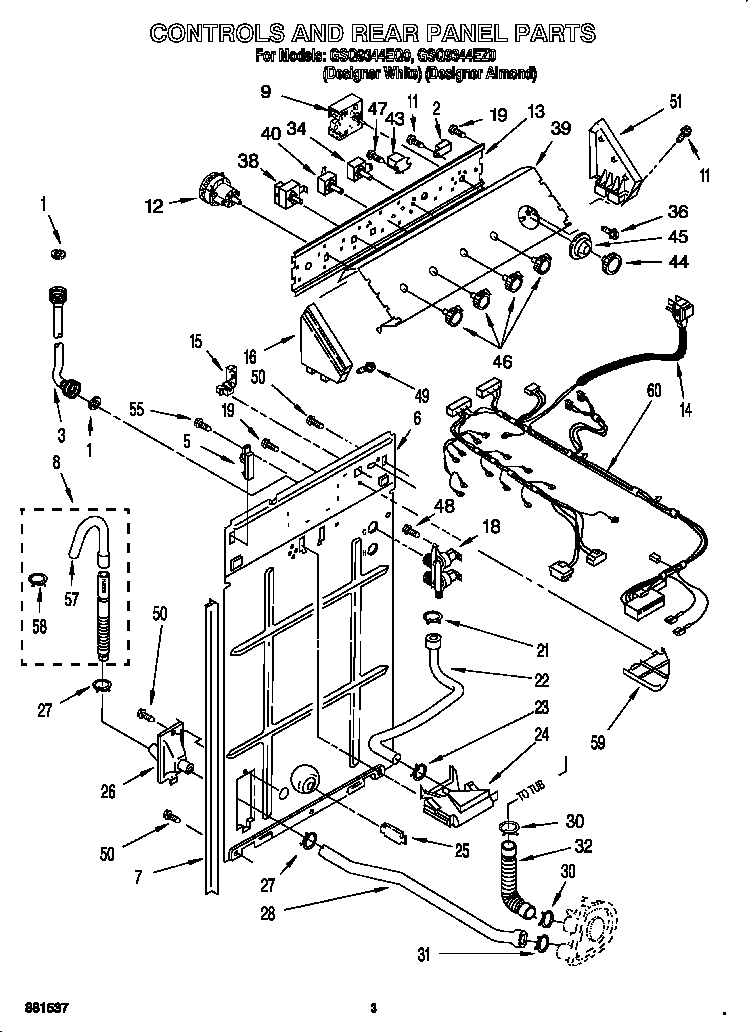 Controls and rear panel