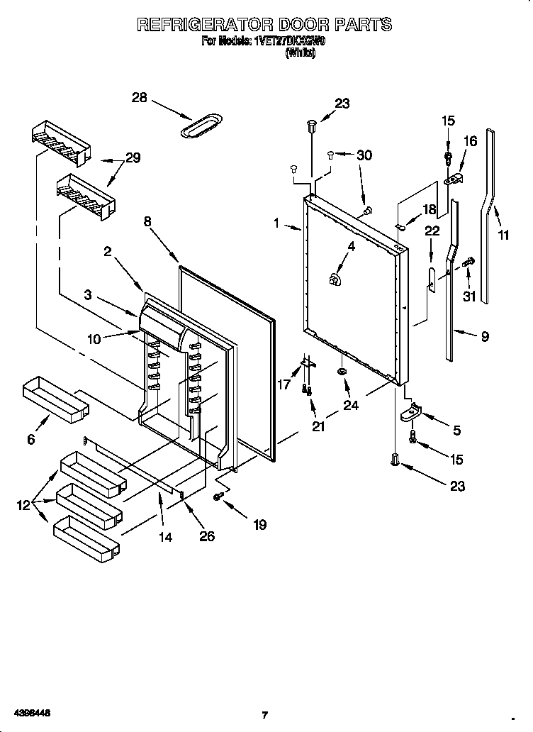 Refrigerator door