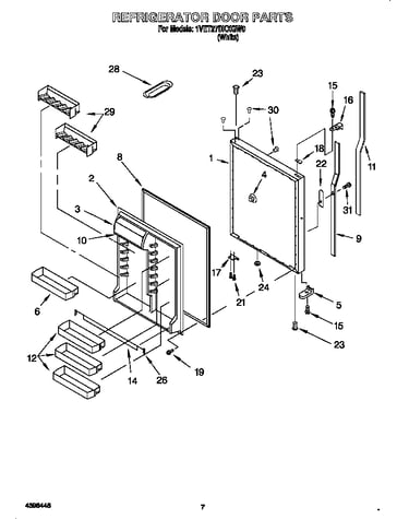 Refrigerator door