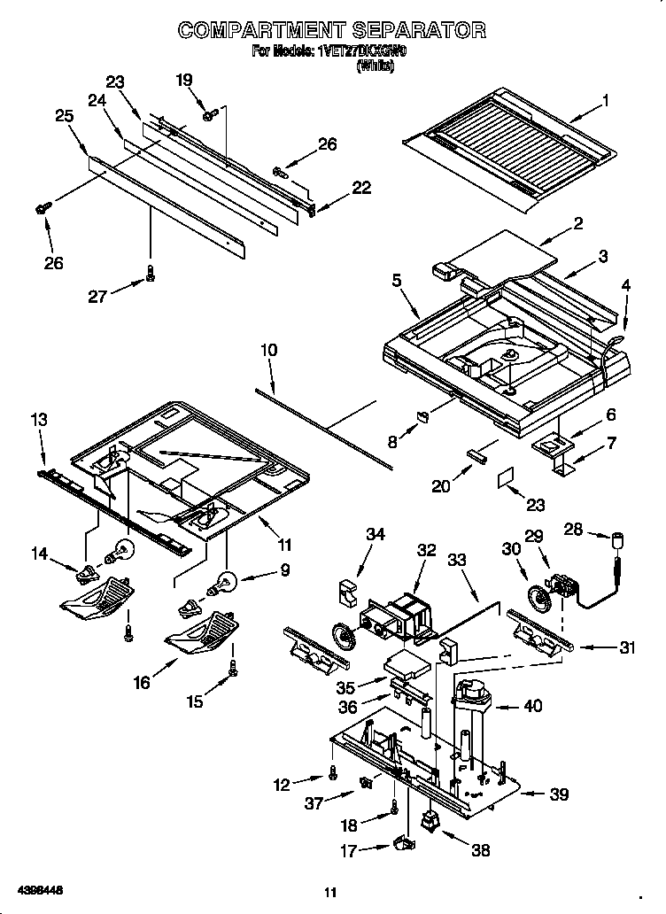 Compartment separator