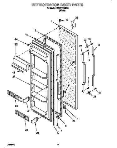 Refrigerator door