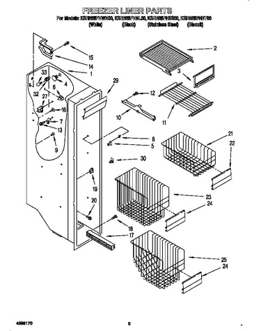 Freezer liner