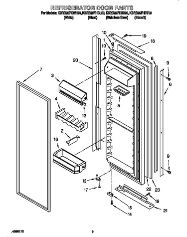 Refrigerator door