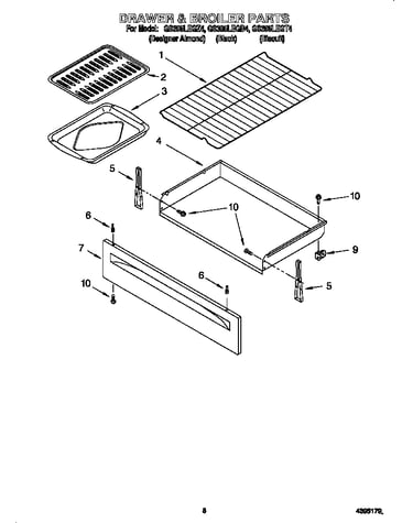Drawer and broiler