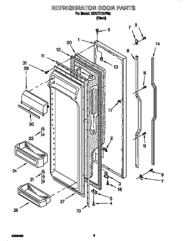 Refrigerator door