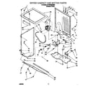 Crosley BYCWD6274W2 dryer cabinet and motor diagram