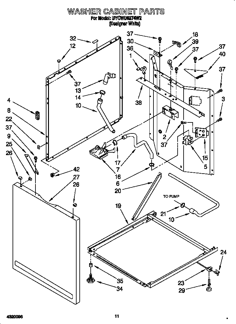 Washer cabinet