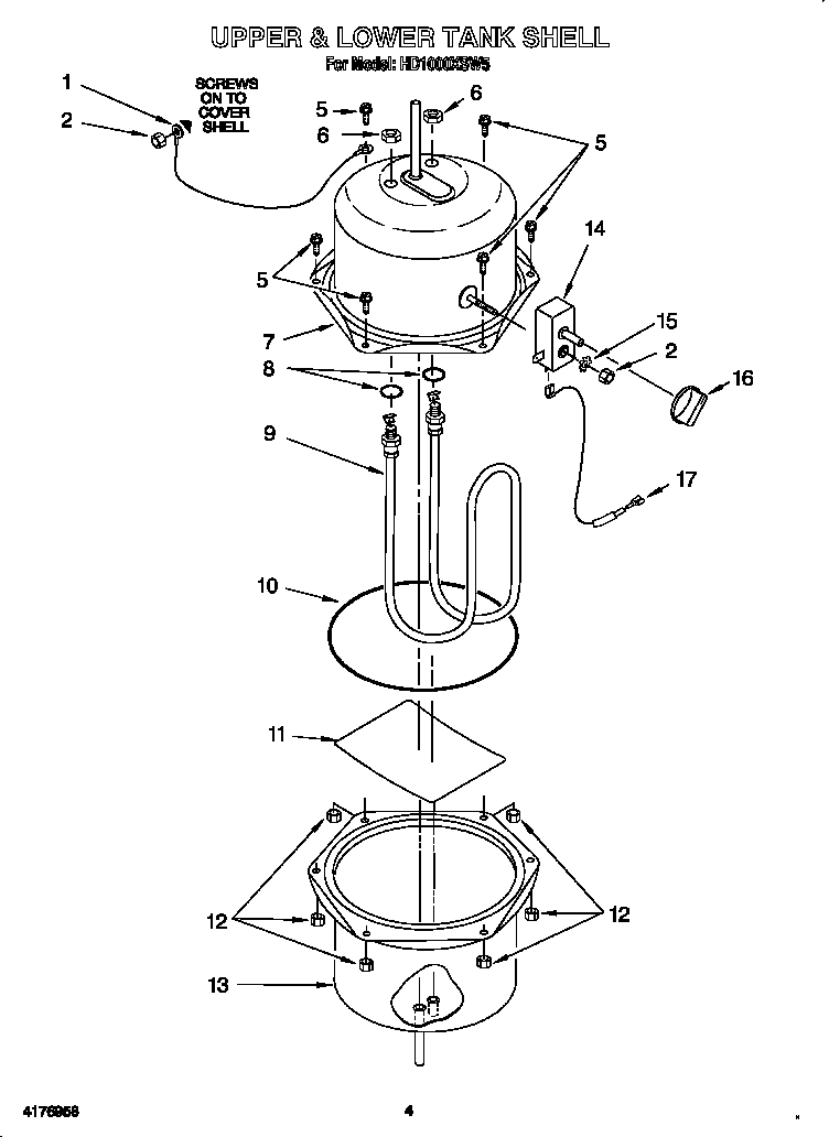 Upper & lower tank shell
