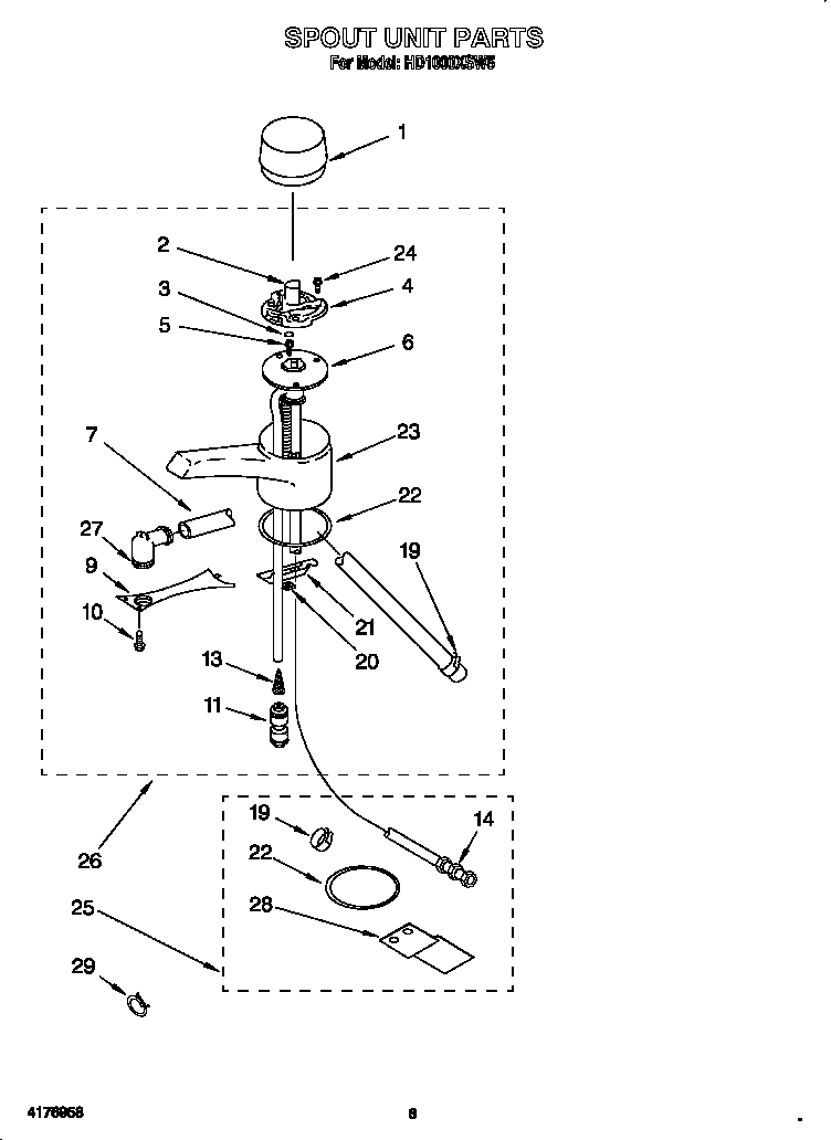 Spout unit